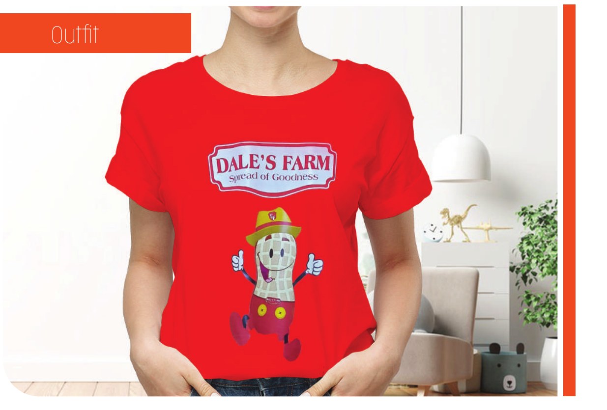 Custom branded outfit